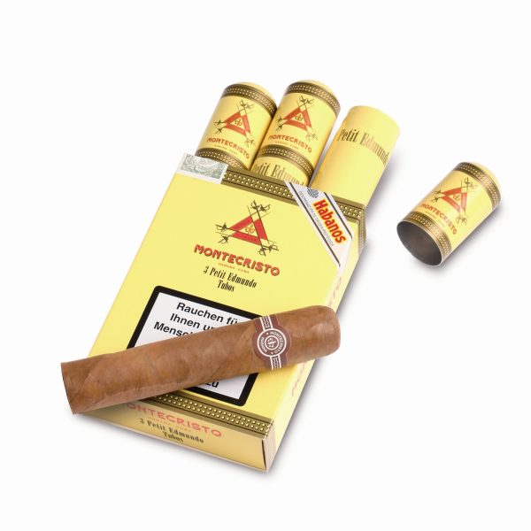 Montecristo Petit Edmundo Tubos (Pack of 3)