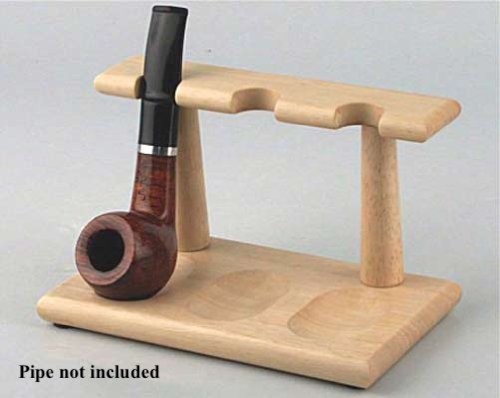 Maple Wood Three Pipe Stand